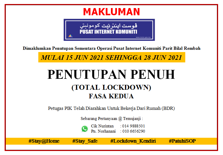 Notis Lockdown