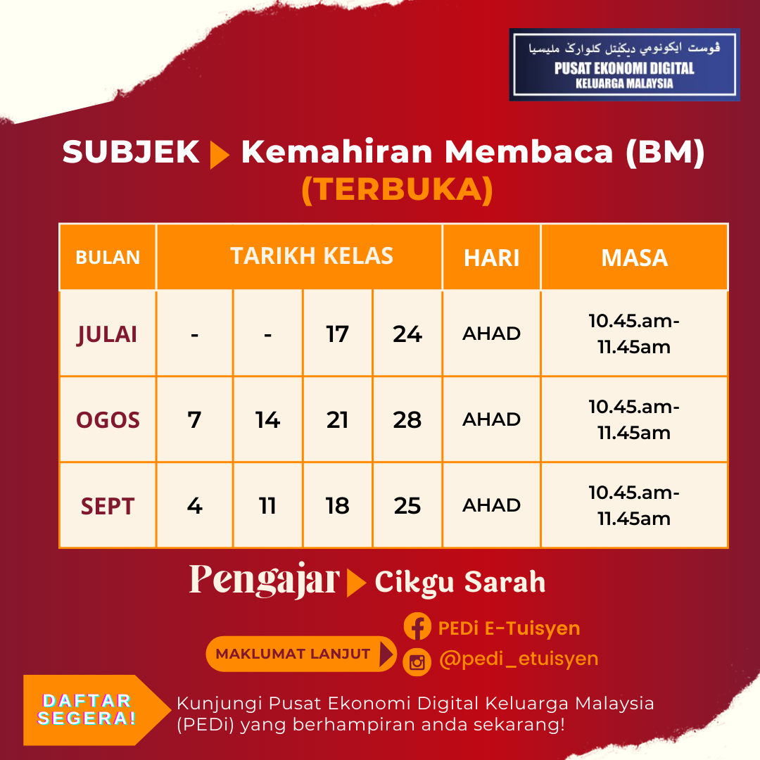 KEMAHIRAN MEMBACA BM TERBUKA