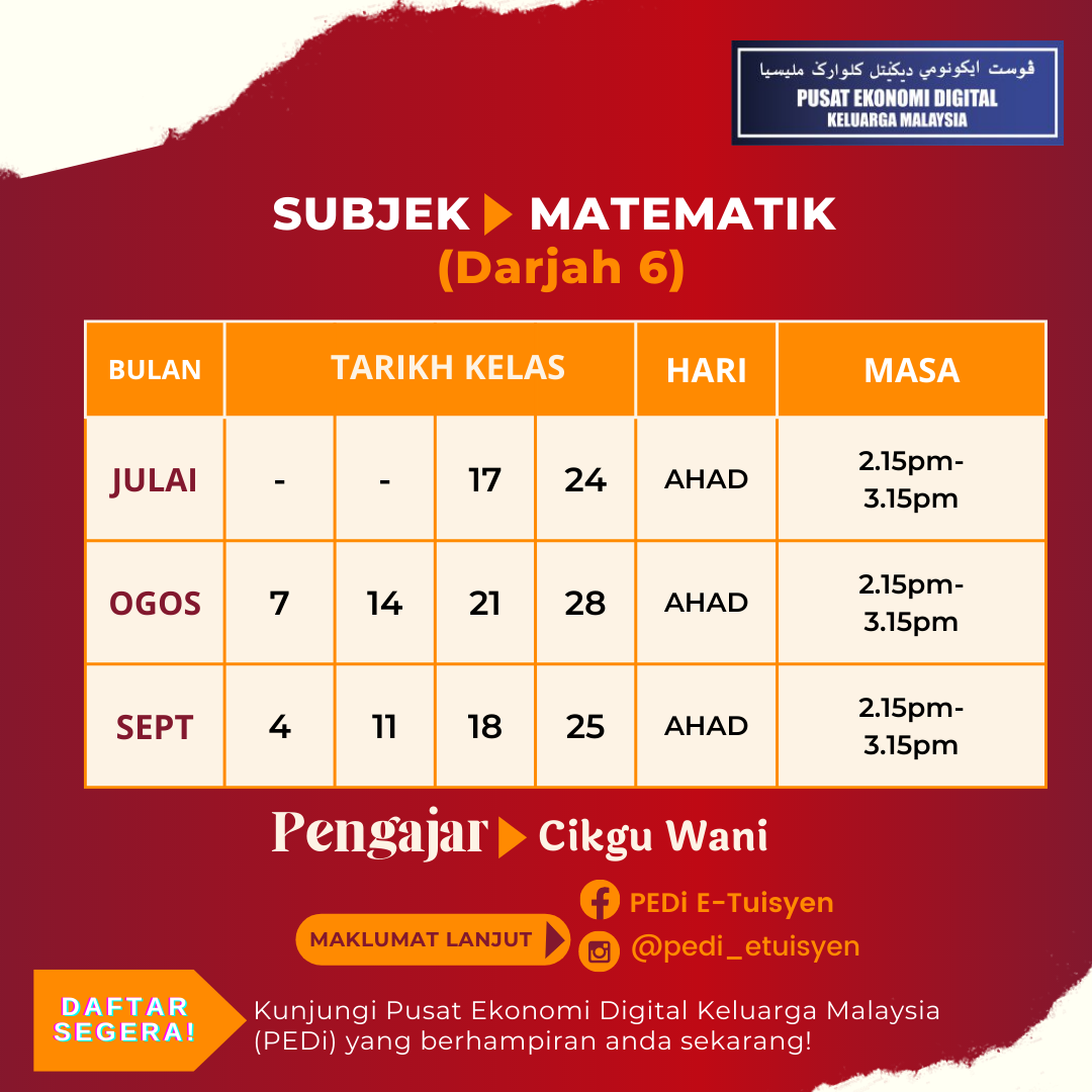 MATEMATIK DARJAH 6