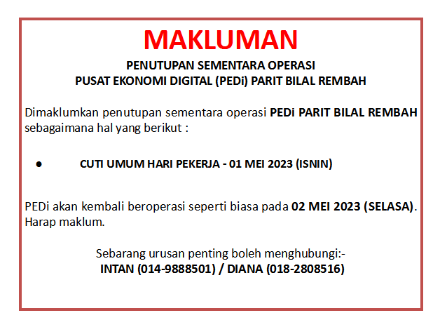 Notis Hari Pekerja 2023